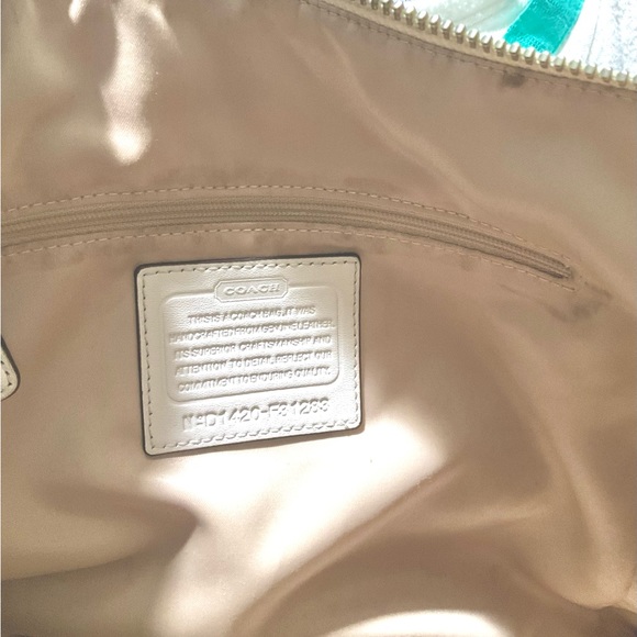 Coach D1420 SV/PH Charlie Python Leather Hobo Tote Shoulder Handbag - Picture 6 of 12